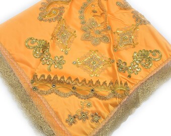 OSHUN - Santeria Altar Mantal/Cloth, Panuelo de Altar para los Orishas