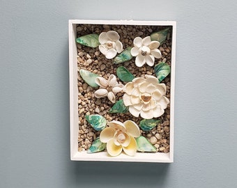 Jardim de pedras com conchas 2