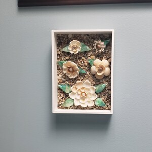 Seashell Flower Rock Garden 5 coastal decor gift