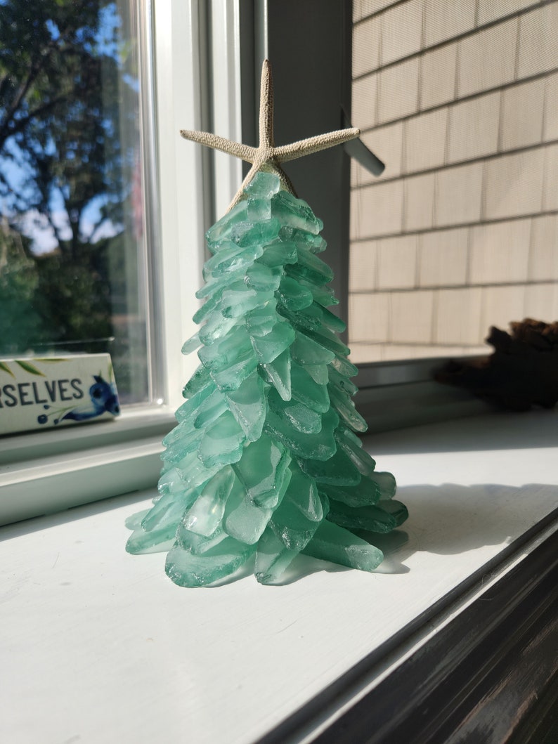 Seafoam Green Sea Glass Tree Coastal Decor Etsy