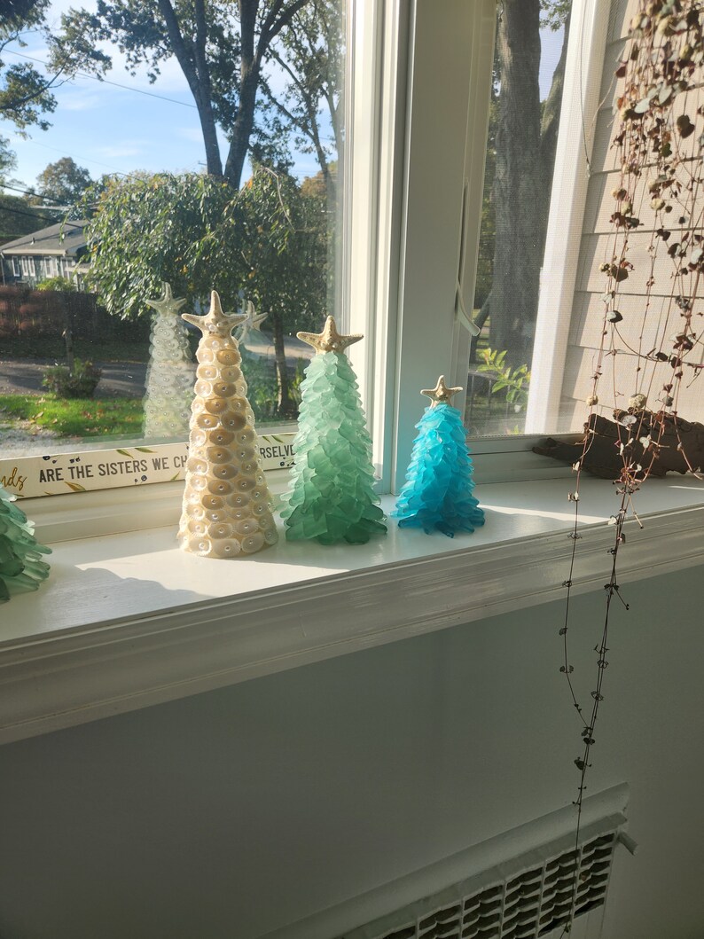 Seafoam Green Sea Glass Tree Coastal Decor Gift Etsy