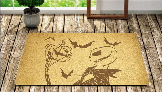 Nightmare Before Christmas Doormat Pumpkin Door Mat Jack Etsy