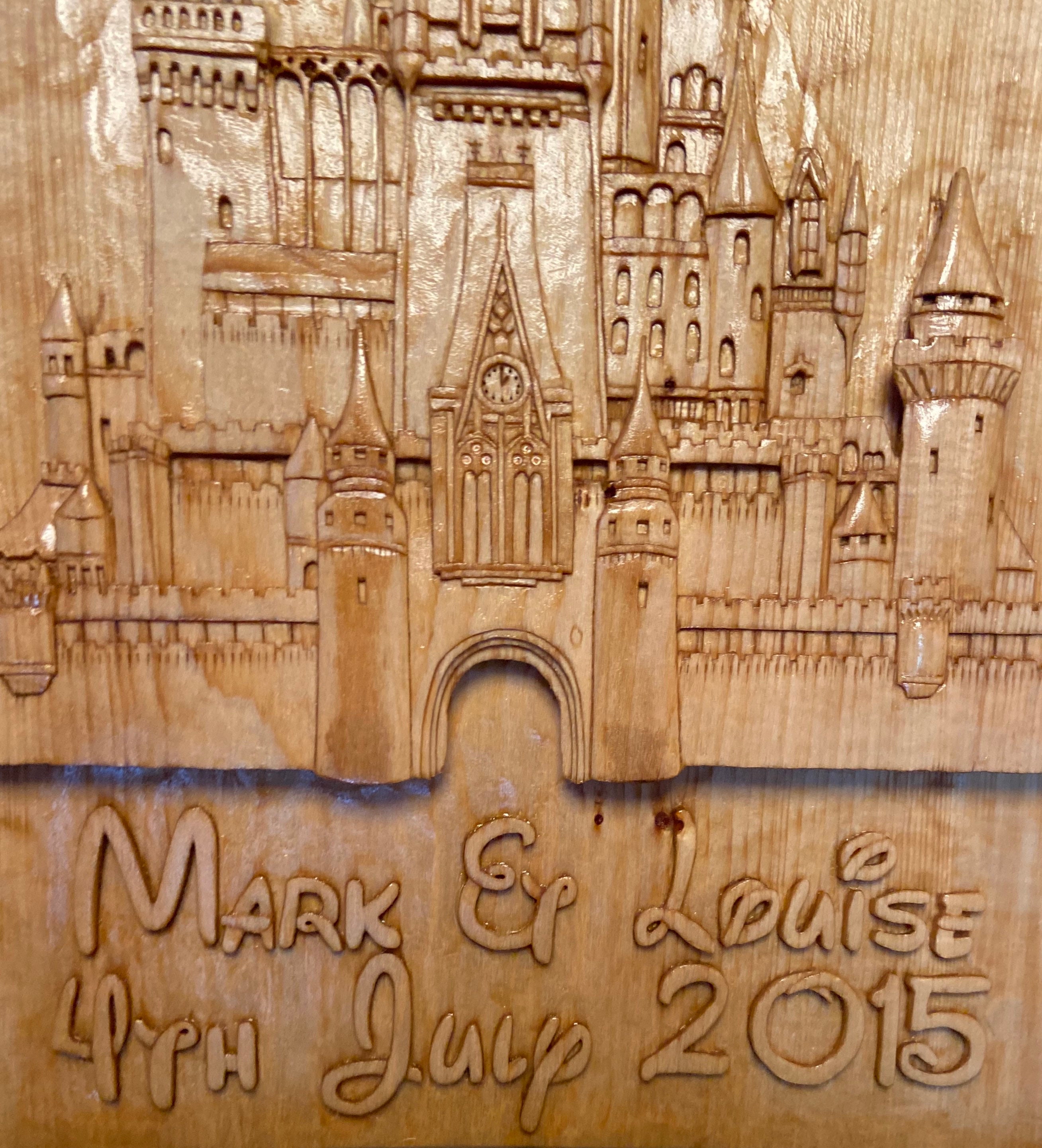 Disney Castle Wood Carving Disney collector disneyland Disney Etsy