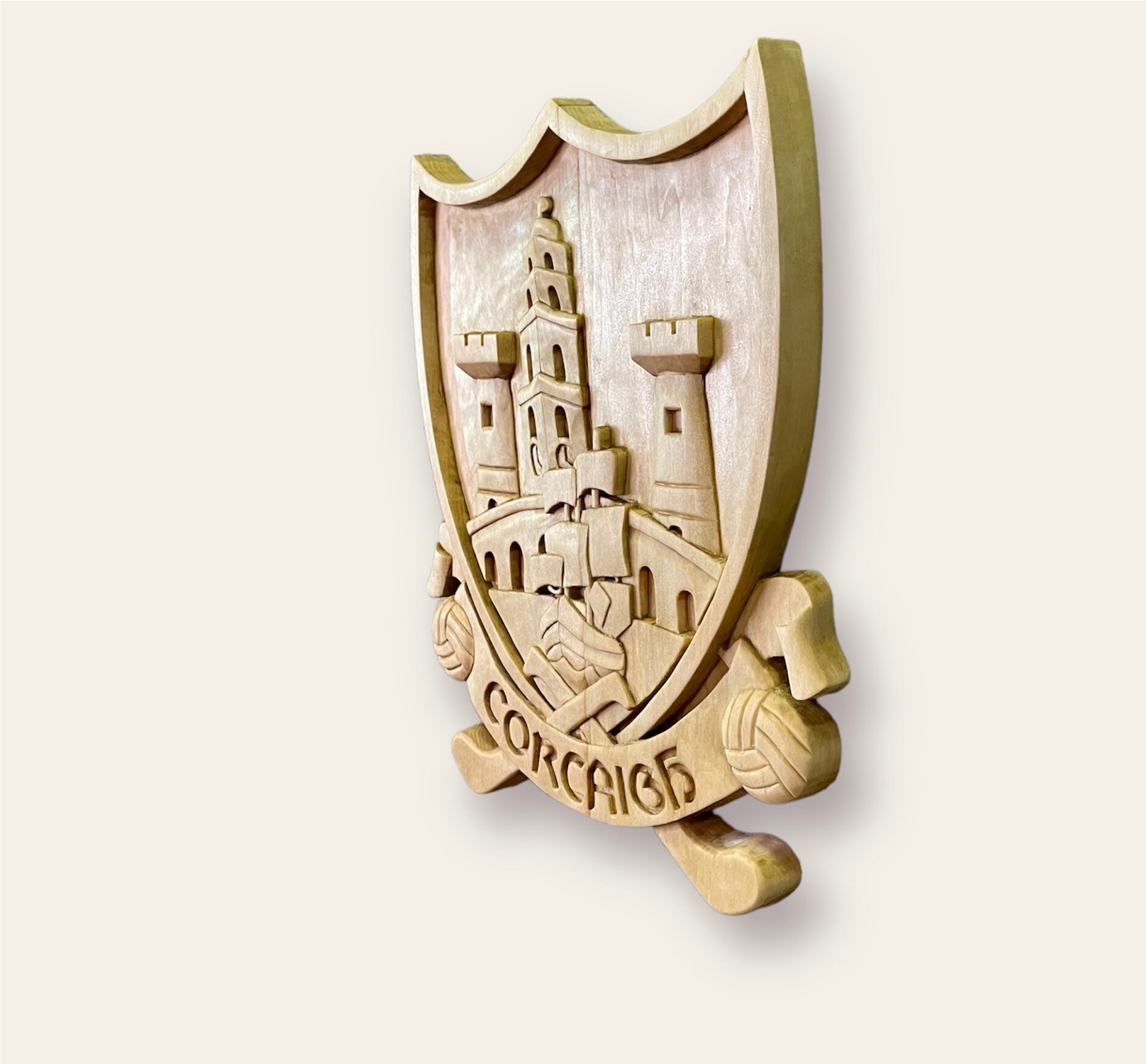 Cork GAA Wood Crest GAA Logo Gaelic Football Crest Hurling Crest Sports