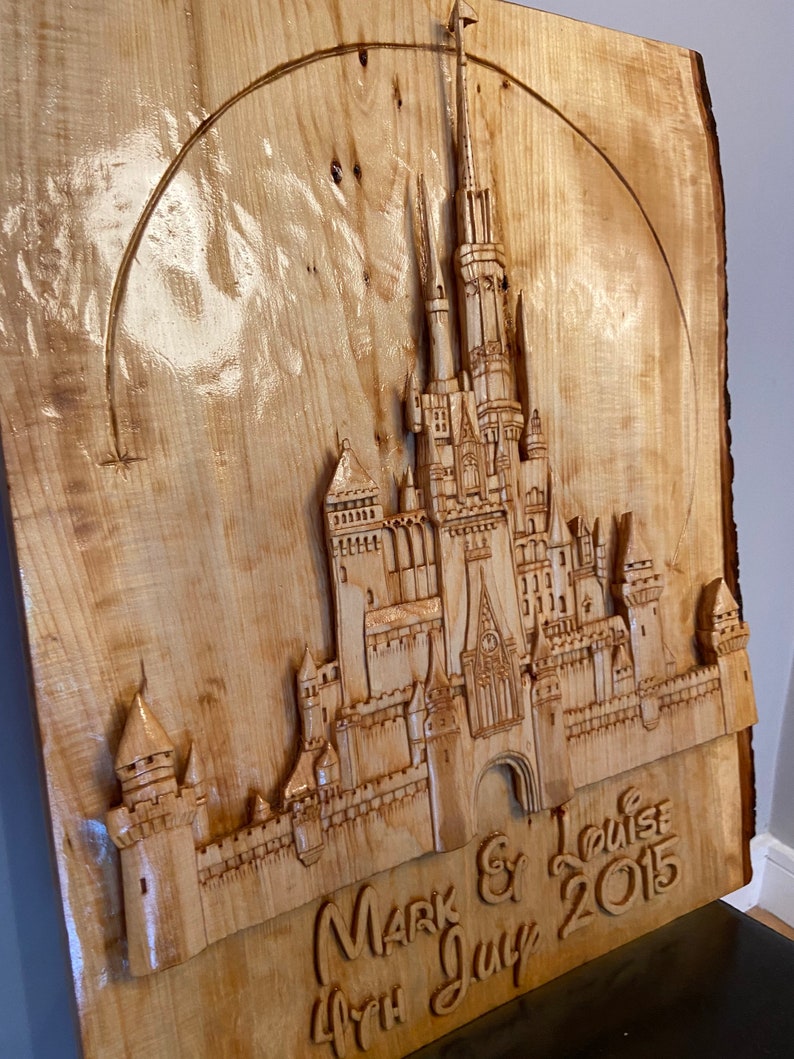 Disney Castle Wood Carving Disney Collector Disneyland Disney Etsy