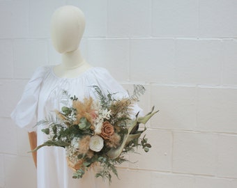 NATURE LOVE series, bridal bouquet, bride bouquet, dried flowers, dried flowers, infinitive roses