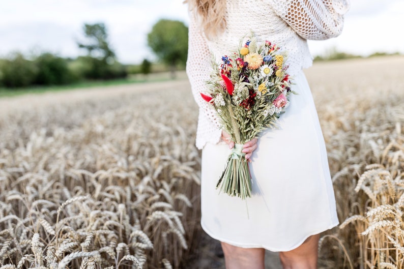 Trockenblumenstrauß Hochzeit