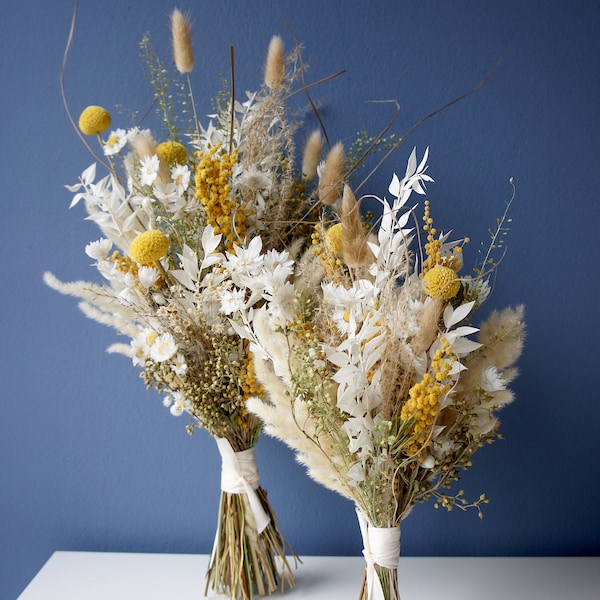 HELLO SUNSHINE, Brautstrauß, Trockenblumen, Bride bouquet, dried flowers