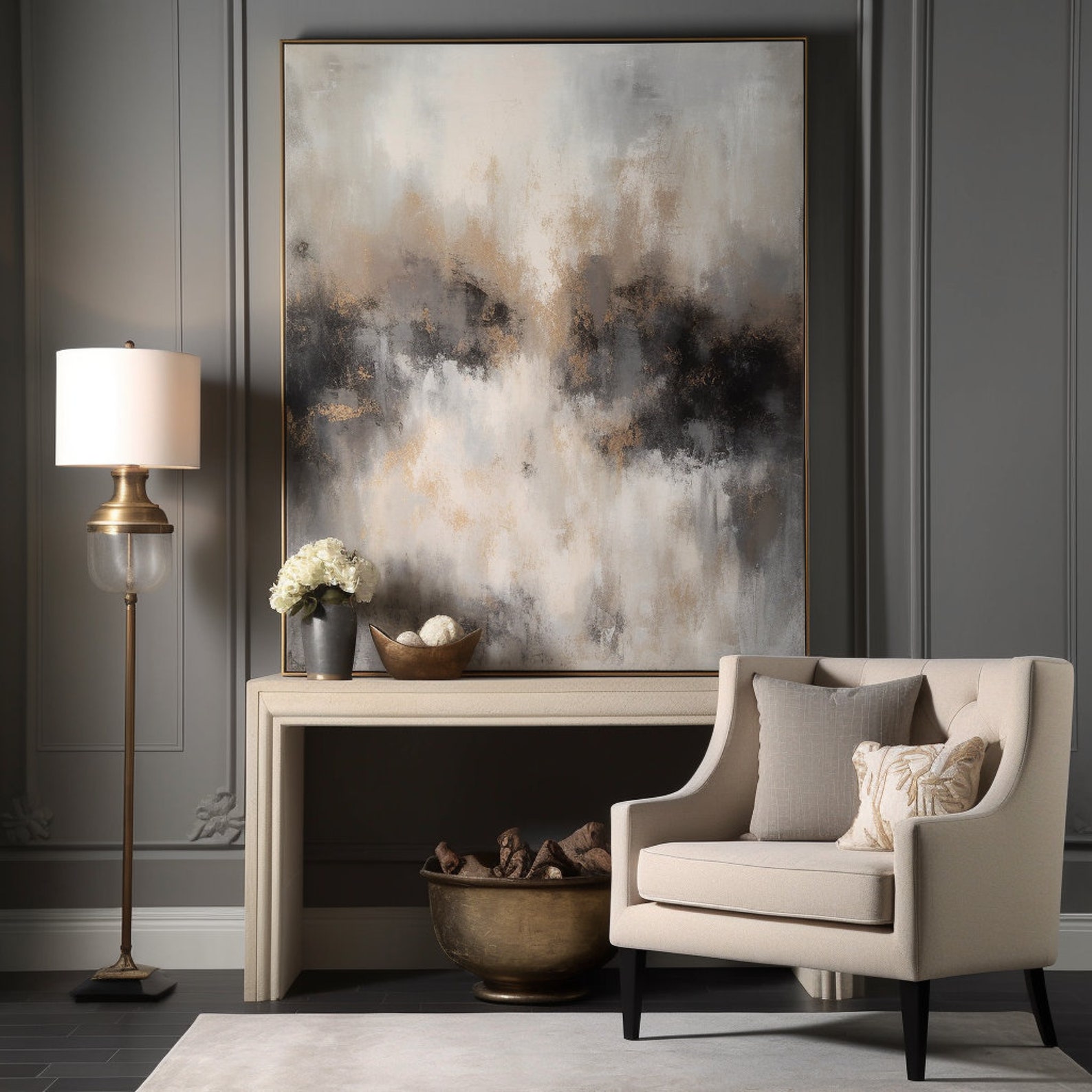 Large Abstract Oil Painting Modern Art - Etsy