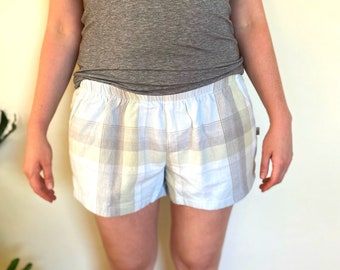 Upcycled Women's Flannel Lounge Shorts