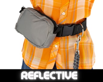 Reflective Dog Walking Belt Bag, Gear Pouch for Hiking with Your Dog