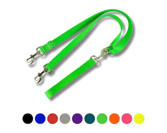 Neon No Pull Adjustable Dog Leash, Double Ended Leash for Dogs, Dog Training Leash, High Visibility Convertible Lead