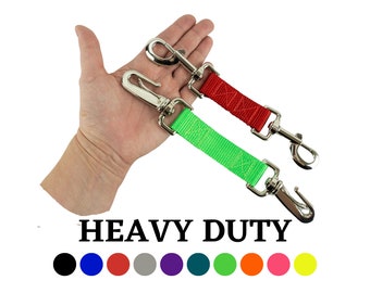 Heavy Duty Leash Safety Strap, Harness to Collar Clip, Collar Backup for Large Dog, Escape Proof Safety Clip