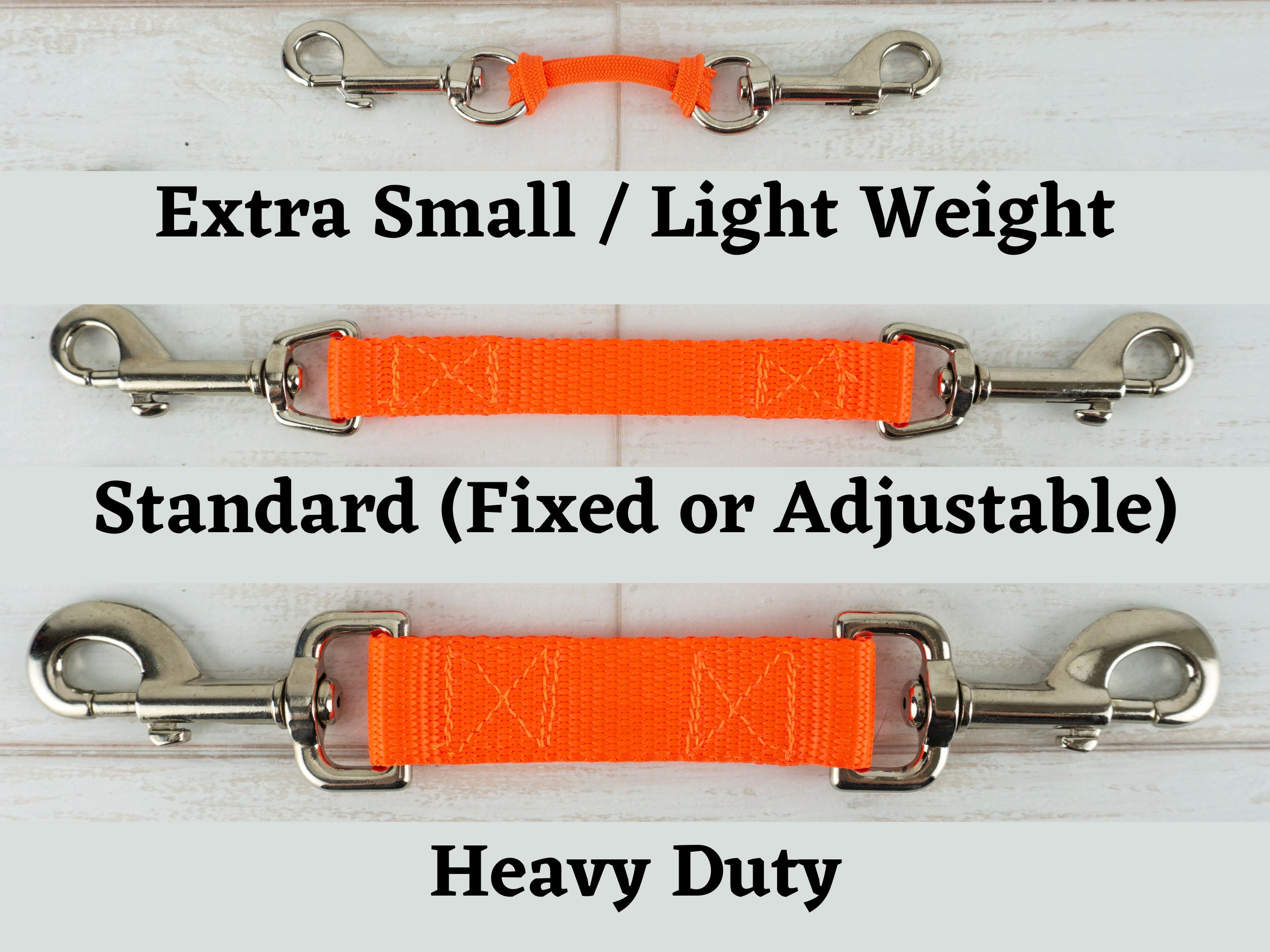 Heavy Duty Leash Safety Strap Harness to Collar Clip Prong Etsy