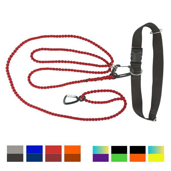 Adjustable Length Long Dog Leash, Hands Free Long Line, Hiking Leash, Dog Training Lead