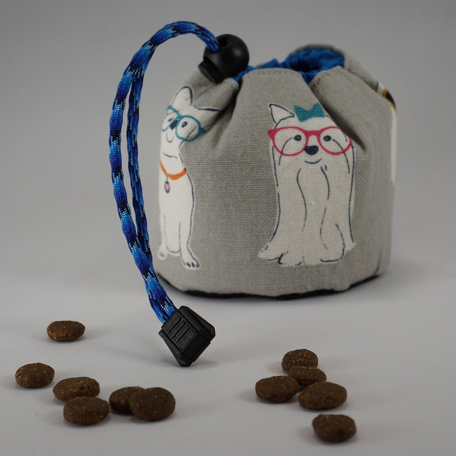 Puppy Print Dog Treat Pouch Dog Training Treat Bag Easy Etsy