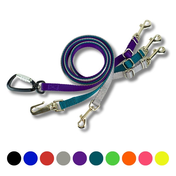 Light Weight Adjustable Length Hands Free Dog Leash, Double Ended Lead, Waist Leash for Small Dog, Hands Free Leash