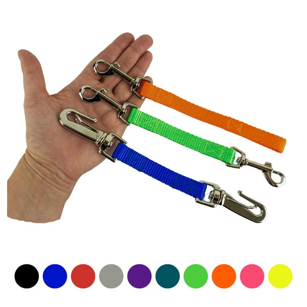 Dog Collar Backup Strap, Harness to Collar Clip, Leash Safety Strap, Escape Proof Safety Attachment for Dog