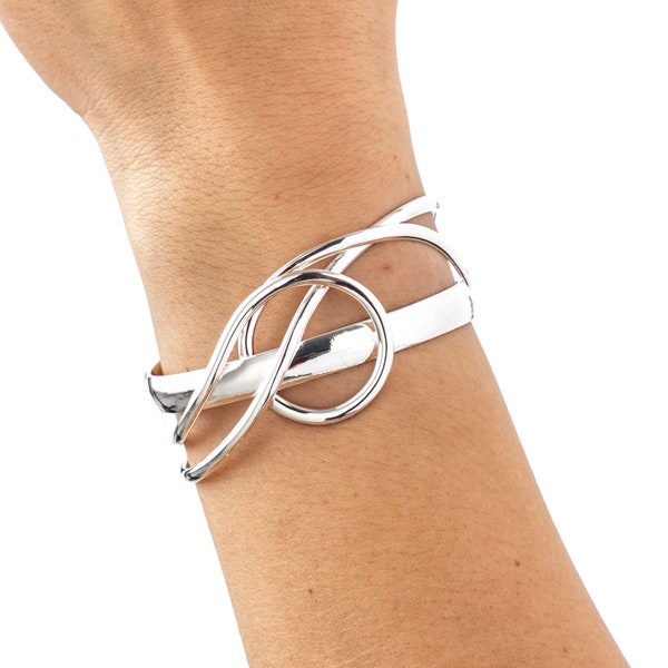 Bracelet design argent pour femme