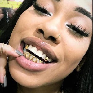 GOLD TEETH GRILL, Teeth Grill, Dipped Silver Teeth Grill, Crafted High Quality Teeth Grill, Dental Eye Catching Grill, Teeth Accessories
