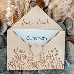 Download file | Wildflower envelope | Digital download | Voucher box | SVG + PDF file