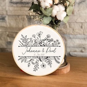 Embroidery frame personalized | Wedding gift | individual gift