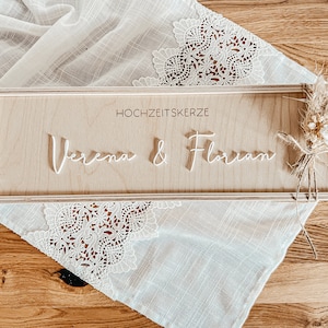 Holzkiste für Hochzeitskerze Aufbewahrungsbox Hochzeit Hochzeitskerze Bild 2