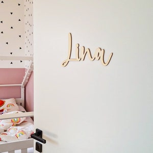 Door sign | Name tag | Children's room decoration | Customized wooden name plate