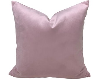 Baby Pink Velvet Pillow Cover, Velvet Pillowcas, Throw Pillow, Accent Pillow, Sofa Cushion Covers, Couch Pillow, Living Room Decor