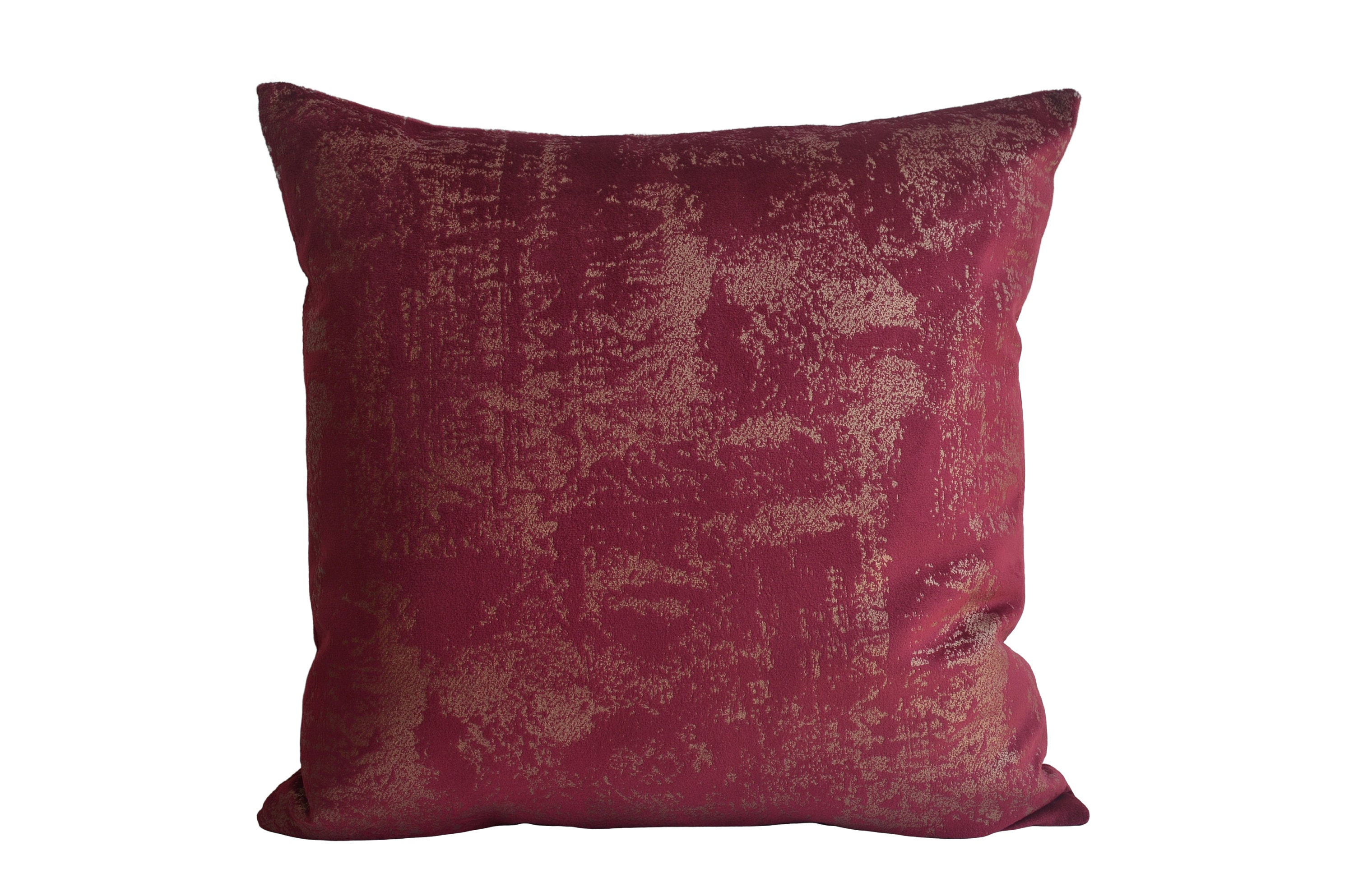Burgundy and Gold Velvet Pillow Cover / Velvet Throw Pillow Etsy