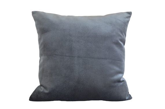 dark gray velvet pillows