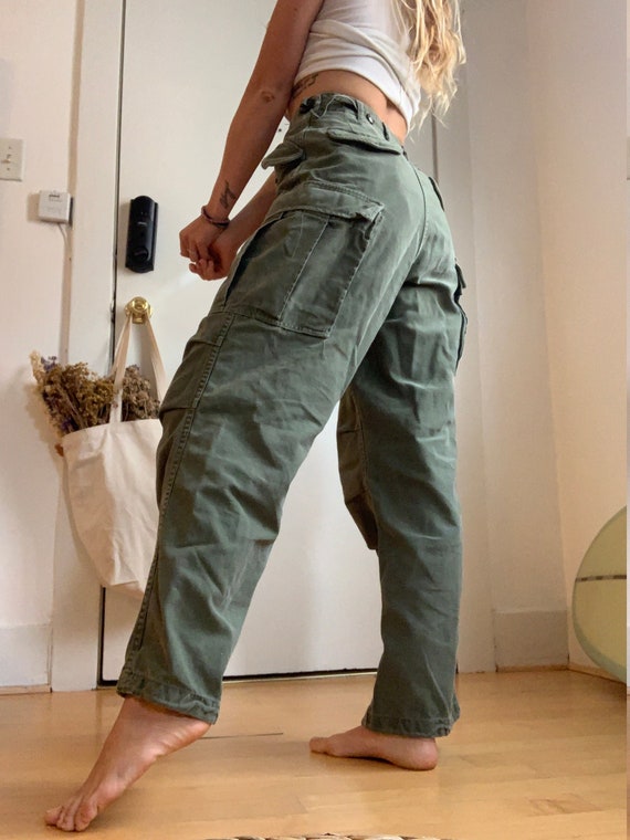 High Rise Vintage Army Pants - Size 26