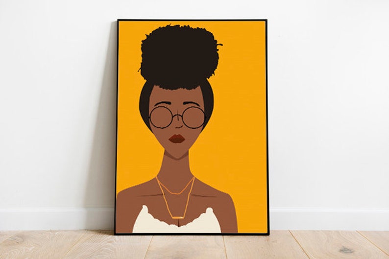 Black excellence Poster Pineapple Bun Books Black Girl Etsy