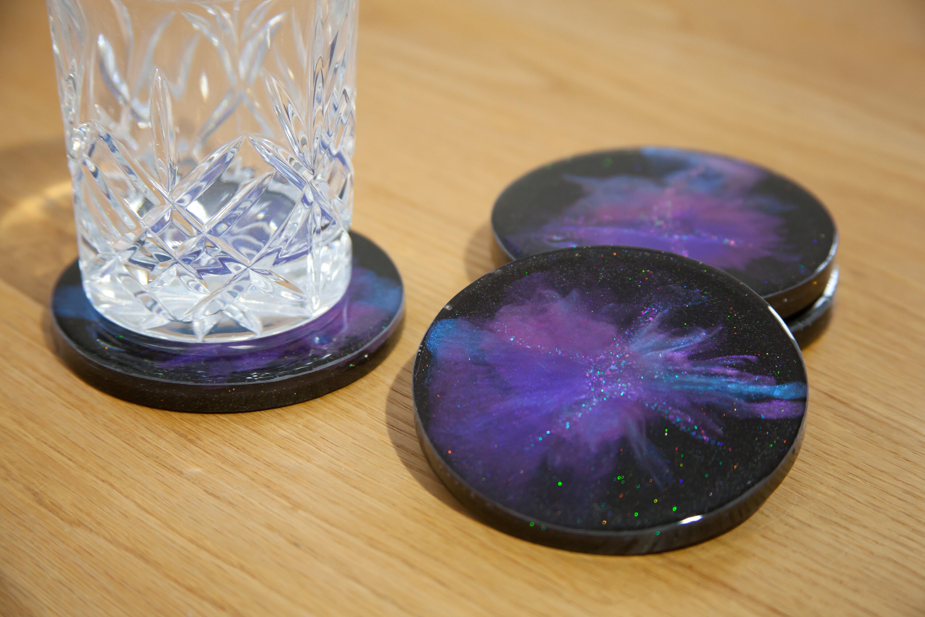 Handmade Resin Drinks Coasters Set of 4 Etsy UK