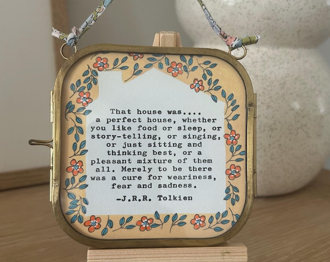 That house was a perfect house ...Various frames with my house illustration with House quote by J.R.R Tolkien