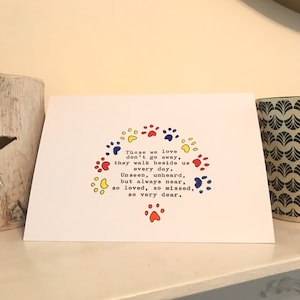 Kartenauftrag, handgemalt und vintage typiert auf Käuferwunsch