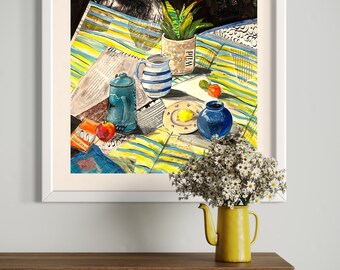 Still Life giclee print collage