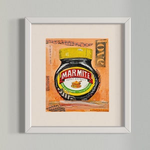 Mixed Media Marmite Jar Giclée Druck