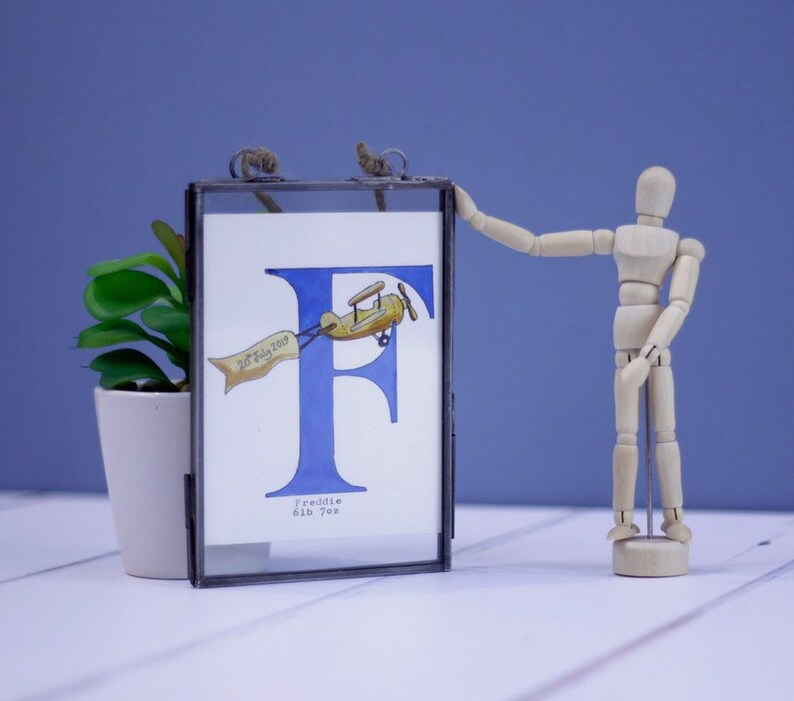 Nursery Letter Art. Hand Painted Wall Letters UNFRAMED Due Etsy