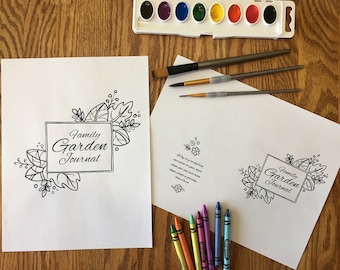 Diario de jardinería para niños (imprimible) / Actividad sobre la naturaleza para la educación en casa