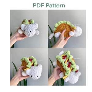 PDF pattern | Cute Crochet Amigurumi Pattern (Printable) | Stuffed Animal Taco Cat | Taco, the cat