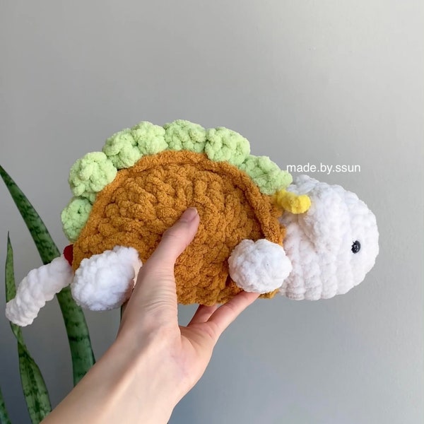 PDF Schnittmuster| Niedliches Amigurumi Häkelmuster (Printable) | Kuscheltier Taco Katze | Taco, die Katze