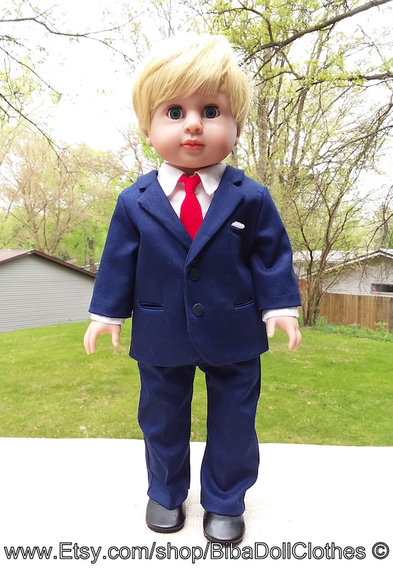Blue suit red shoes outlet