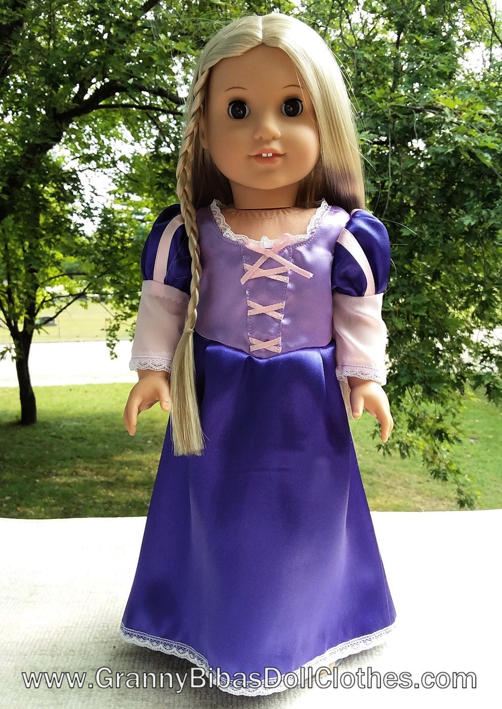 American Girl 18 Rapunzel Disney Princess Satin Gown | Etsy