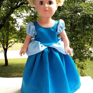 Made for 18 Inch Size Dolls, Original Cinderella Princess Satin Gown.