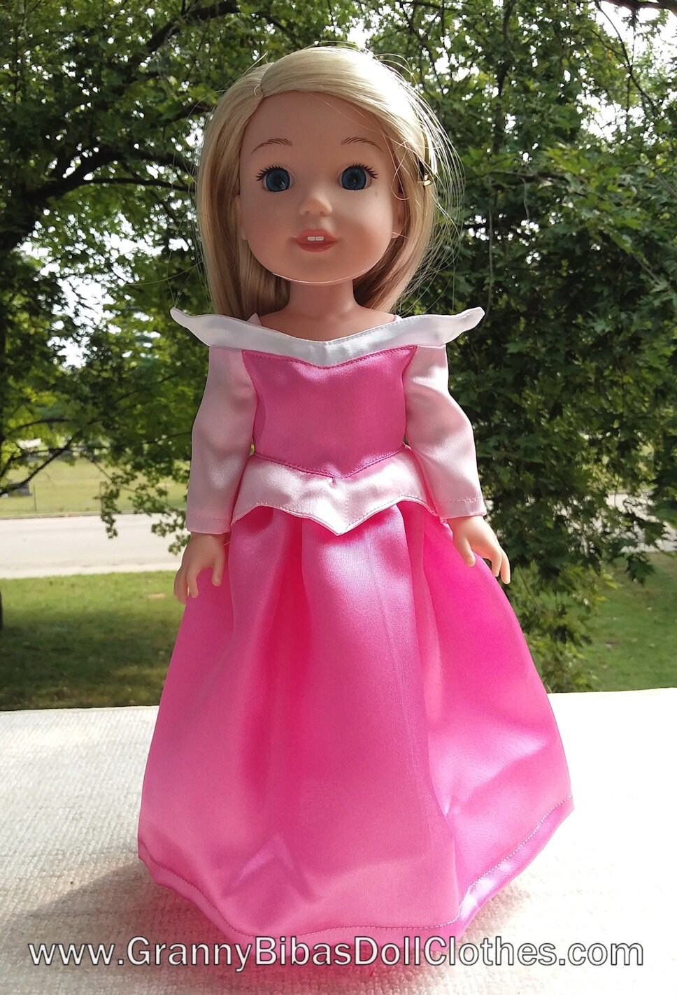 open lace back dress Amazon.com: American Girl WellieWishers 14.5-inch Doll Princess in Bloom  Outfit with Matching Shoes and Pink Tiara, For Ages 4+ : Toys & Games