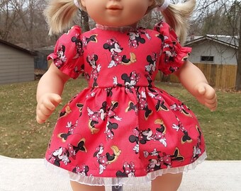 BABY DOLL 40 cm ou 16 in Poupée Minnie Mouse Robe Style Outfit Doll Clothes environ 40.64 cm 