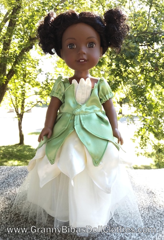 disney princess green dress black hair Made for 14.5