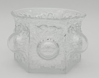 Clear Sea Glasbruk Blown Glass Bowl Designed by Rune Strand