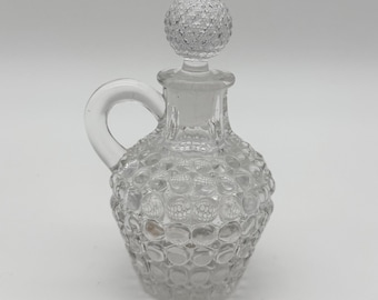 Richards and Hartley Glass Co No 103 Thousand Eye Cologne Perfume Bottle w/ Stopper c. 1887